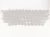 an image of a close up of a white beaded bracelet