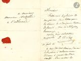une vieille lettre portant un cachet de cire rouge