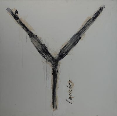 une image représentant un dessin de la lettre « y » sur une feuille de papier
