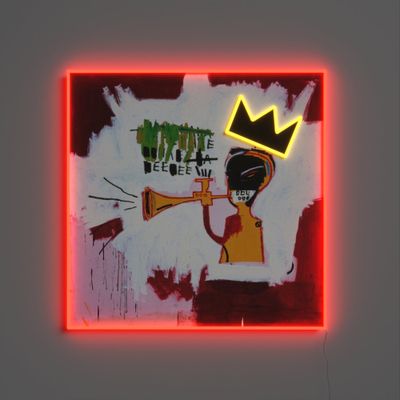 Trumpet Painting x Jean Michel Basquiat 52 x 52 cm