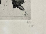 a drawing of a man in a suit and tie