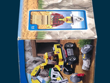 a box of construction toys sitting on a table