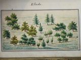 a picture of a picture of a field with trees