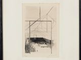 une image d'un dessin en noir et blanc d'un bâtiment
