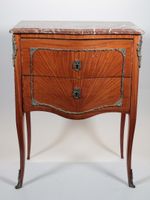 Petite commode en bois de placage ouvrant par deux tiroirs e… (photo 2)