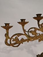 Paire de RAMPES D'AUTEL de style néogothique en bronze et mé… (photo 4)