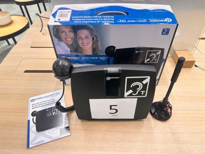 a box with a picture of a couple of people on it
