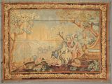 une image d'une tapisserie accrochée au mur d'une pièce