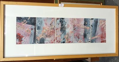 Christian COMELLI Compsoition Huile sur papier