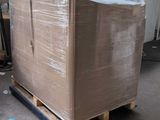 a pallet with a large box on top of it
