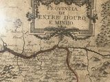 an old map of france with a river running through it