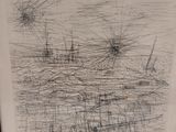 a picture of a drawing of a boat in the water
