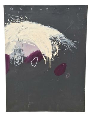 une image représentant un tableau avec de la peinture blanche sur fond noir