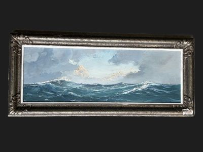 Pierre FAGET GERMAIN (1890-1961), mer agitée, huile sur pann…