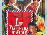 a movie poster for the film les visiteurs d ' avour