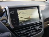 a car dashboard with a gps device in it