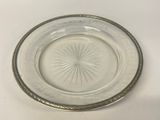 a glass plate with a starburst design on it