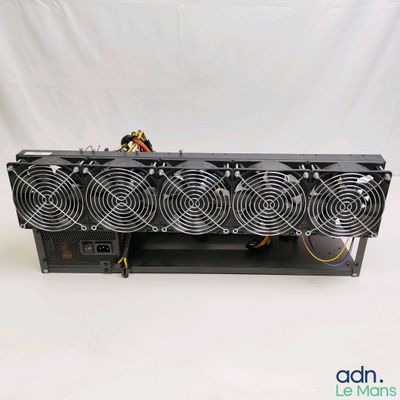 a close up of a computer power supply unit on a white background
