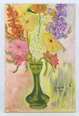Ecole du XXème siècle Vase au bouquet de fleurs