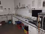 a photo of a room with a bunch of electronics