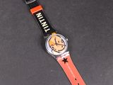 wrist watch with a cartoon face on the face of the watch