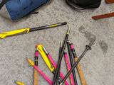 a lot of tools that are laying out on the floor