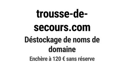 Nom de domaine trousse-de-secours.