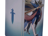 a picture of a book with a picture of a knight on it