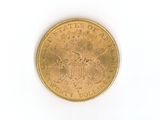 an image of a gold coin on a white surface