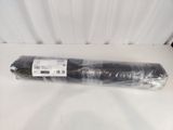 a roll of cloth wrapped in plastic on a white surface
