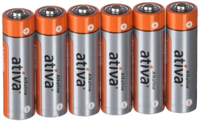 [Lot de 6] - ATIVA - Piles alcalines AA LR6 - Longlife - Idé…