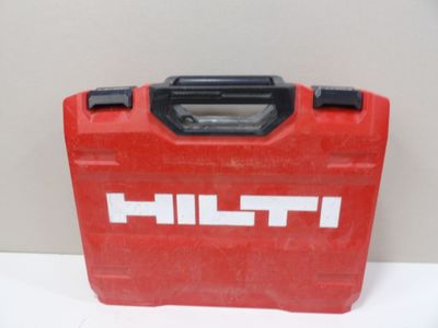 an image of a red tool box with the word hilt on it