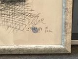 a picture of a drawing on the wall of a building