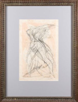 an image of a drawing in a frame on a wall