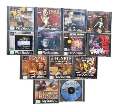 a lot of video games that are on the table