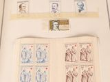 a picture of a book with stamps and a picture of a man on it