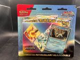 a close up of a box of pokemon cards on a table