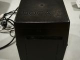 a black box with the word booa on it sitting on a table