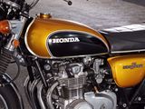 a motorcycle that is parked in a garage