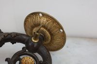 Paire d'appliques à un bras de lumière en bronze à double pa… (photo 6)