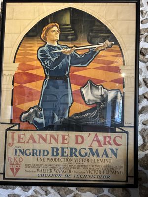 Affiche Jeanne d'Arc avec Ingrid Bergman.