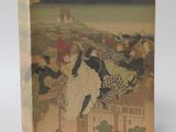 the cover of la vie a montmartre, with a picture of a woman riding on a horse