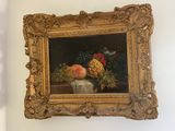 a picture of a painting on the wall of a room