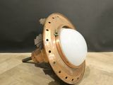 an image of a light that is on top of a wooden table