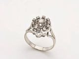 une image d'une bague en diamant sur fond blanc