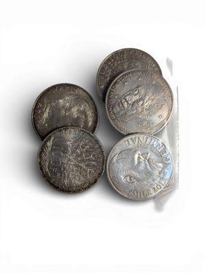 5 Pièces de 100 Fr , argent - Photo 1