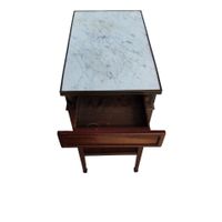 Table de chevet de style Louis XVI , garniture laiton dessus… (photo 3)