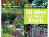 the cover of a magazine with pictures of flowers and plants