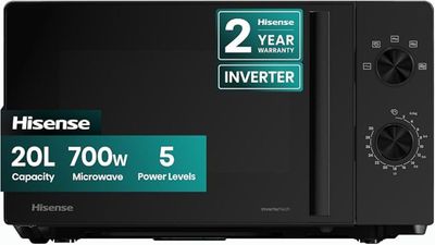 Micro-ondes à convection Hisense 20 l, 700 W, avec différents niveaux de puissance