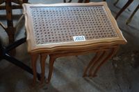« tables gigognes » de style Louis XV - chêne avec canage (photo 2)